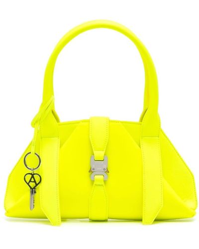1017 ALYX 9SM Logo-patch Leather Mini Bag - Yellow