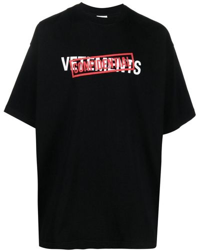 Vetements Confidential Tシャツ - ブラック