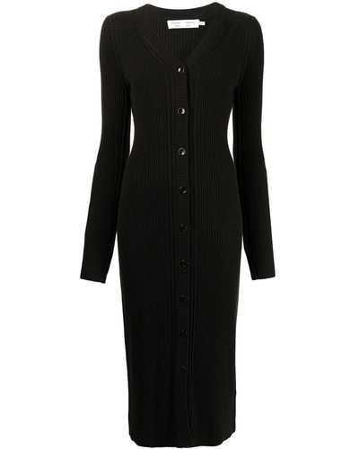Proenza Schouler Button-fastening Mid-length Dress - Brown