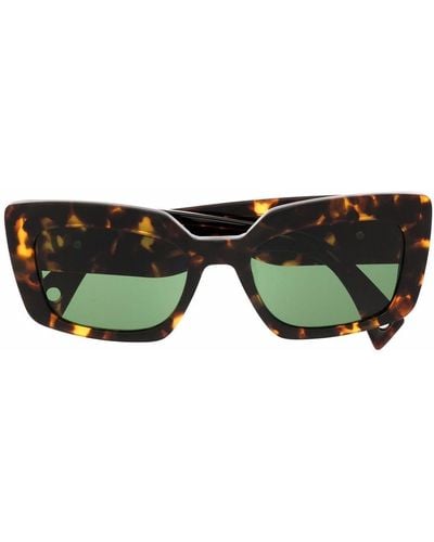 Lanvin Green-tinted Tortoiseshell-effect Sunglasses - Brown