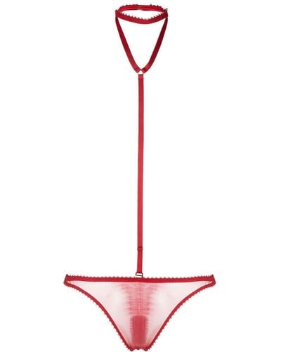 Maison Close Offener String - Pink