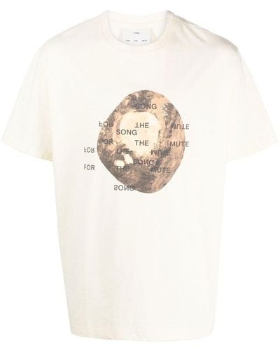 Song For The Mute T-shirt Met Print - Wit