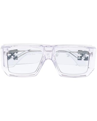 Off-White c/o Virgil Abloh Tropez Transparent Sunglasses - White