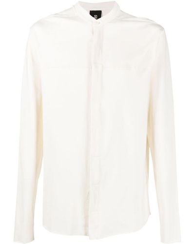 Thom Krom Band-collar Button-up Shirt - White