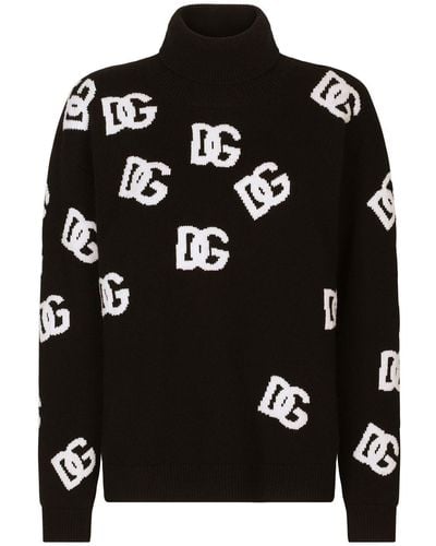 Dolce & Gabbana Dgロゴ ニットセーター - ブラック