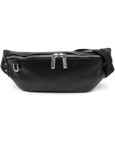 Rick Owens Geo Leather Belt Bag - Black