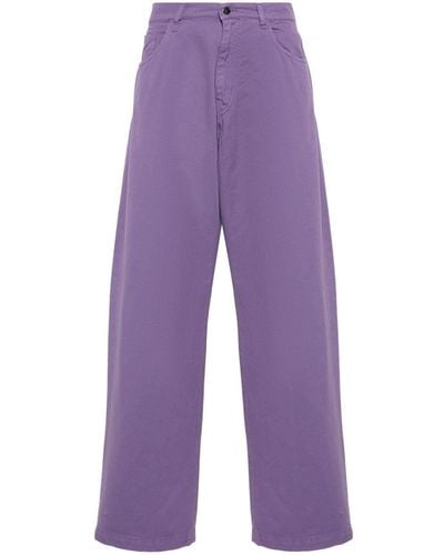 Societe Anonyme Red Cross Straight-leg Trousers - Purple