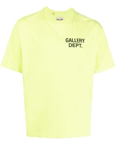 GALLERY DEPT. Logo-print Cotton T-shirt - Yellow