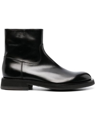 Santoni Ember Ankle Boots - Black