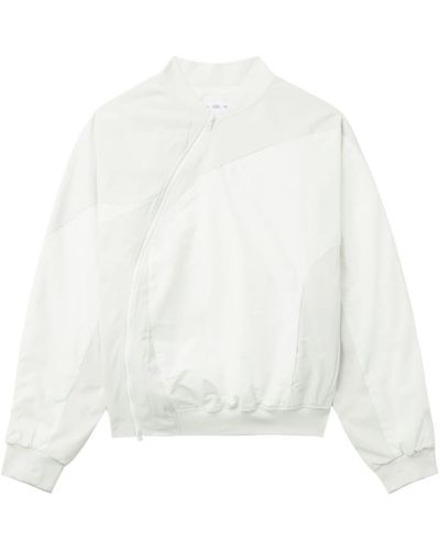 Post Archive Faction PAF Asymmetric-zip Bomber Jacket - White