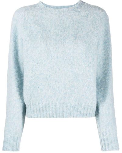 Mackintosh Kennedi Wool Crew-neck Sweater - Blue