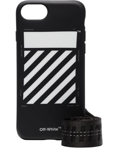 Off-White c/o Virgil Abloh Coque d'iPhone 8 à détail rayé - Noir