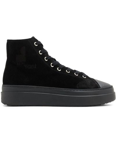 Isabel Marant Logo-print Hi-top Sneakers - Zwart