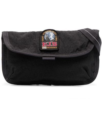 Parajumpers Logo-patch Canva Belt Bag - Black