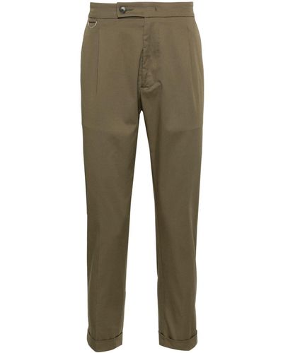 Low Brand D-ring Cotton Chino Pants - Green