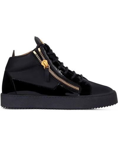 Giuseppe Zanotti Kriss Suede Mid-top Trainers - Black