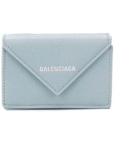 Balenciaga Mini portefeuille Papier - Bleu