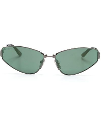 Balenciaga Sonnenbrille mit Cat-Eye-Gestell - Grün