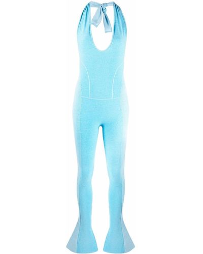 Jacquemus Jumpsuit Met Halternek - Blauw