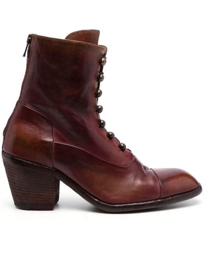 Officine Creative Sydne 60mm Lace-up Boots - Brown