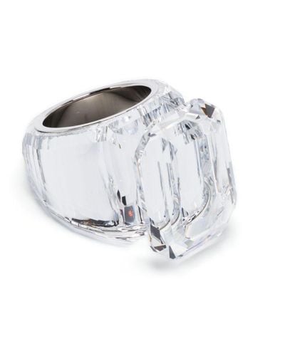 Swarovski Lucent Crystal-embellished Ring - White