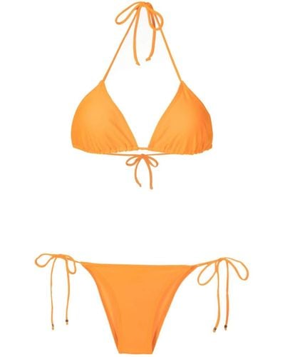 Amir Slama Klassischer Triangel-Bikini - Orange