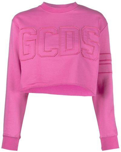Gcds Cropped Sweater - Roze