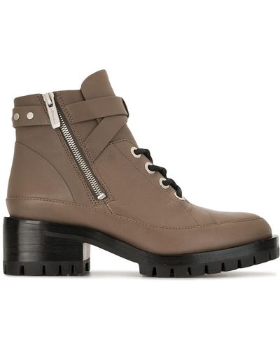 3.1 Phillip Lim Hayett 50mm Lace-up Ankle Boots - Brown
