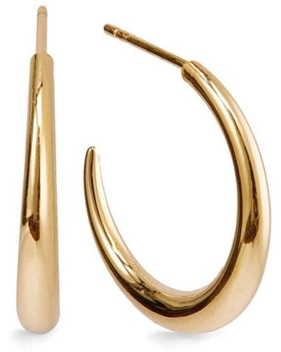 Otiumberg Graduated Polished Hoop Earrings - Metallic