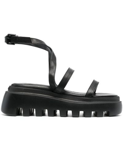 Vic Matié Strappy Chunky-sole Sandals - Black
