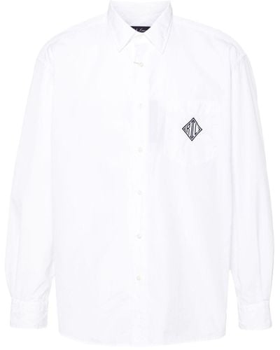 Ralph Lauren Purple Label Logo-print Cotton Shirt - White