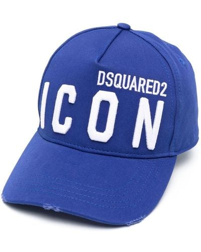 DSquared² Casquette à logo brodé - Bleu