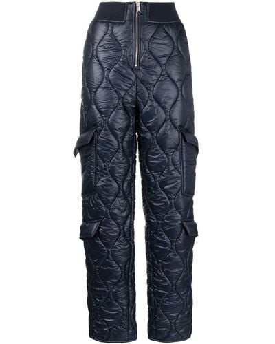 Dion Lee Quilted Ripstop Cargo Trousers - Blue