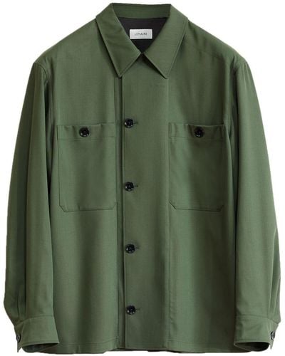 Lemaire Military-inspired Shirt Jacket - Green
