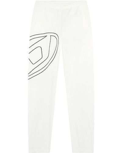 DIESEL P-marky-megoval-d Cotton Track Pants - White