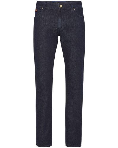 Billionaire Tief sitzende Straight-Leg-Jeans - Blau