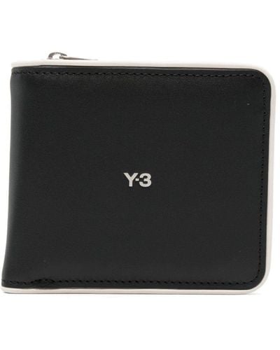 Y-3 Logo-print Bi-fold Wallet - Black