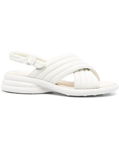 Camper Spiro Padded Leather Sandals - White