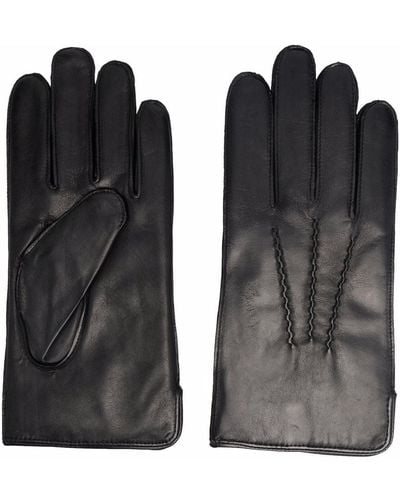 Aspinal of London Stitched Detail Gloves - Black