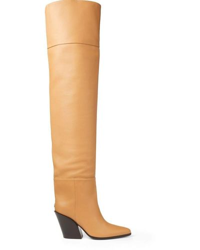 Jimmy Choo Maceo 85mm Over-the-knee Boots - White