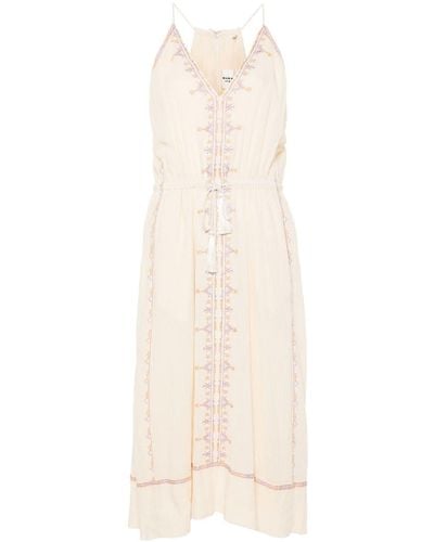 Isabel Marant Sianna Organic Cotton Midi Dress - Natural