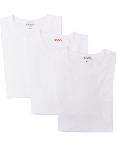 Visvim Drie Jersey T-shirts Met Ronde Hals - Wit