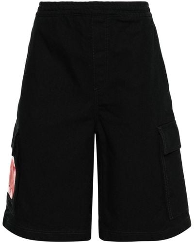 44 Label Group Canvas Shorts - Zwart