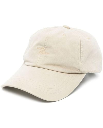 Totême Embroidered-logo Cotton Cap - Natural