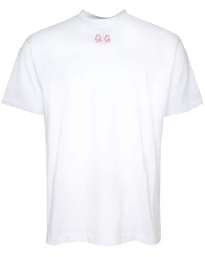 44 Label Group Katoenen T-shirt Met Logoprint - Wit