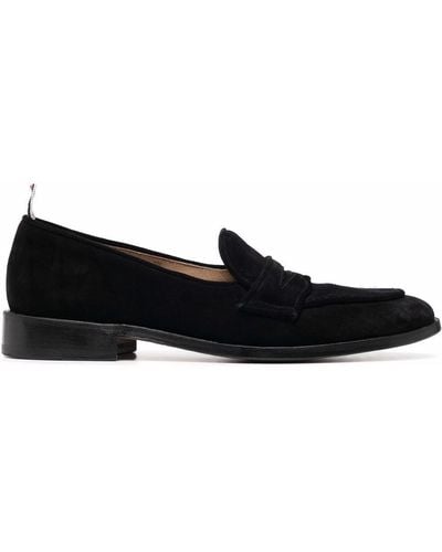 Thom Browne Varsity Penny-strap Loafers - Black