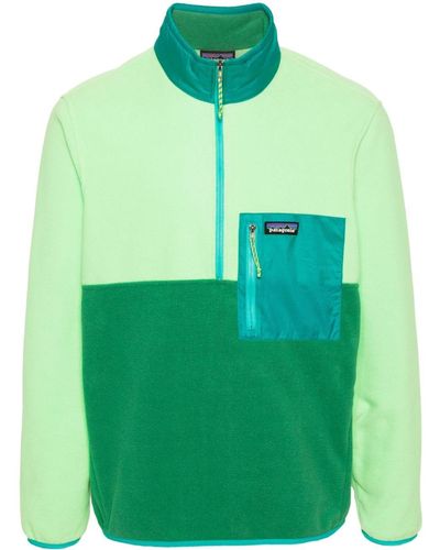 Patagonia Microdini 1/2-zip スウェットシャツ - グリーン