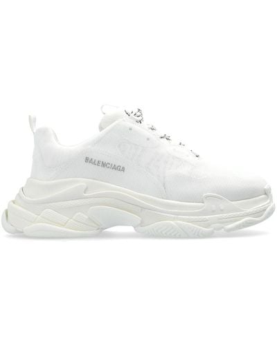 Balenciaga Triple S Chunky Sneakers - White