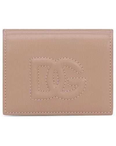 Dolce & Gabbana Portefeuille à plaque logo DG - Neutre