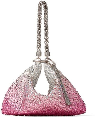 Jimmy Choo Callie Crystal-embellished Clutch Bag - Pink